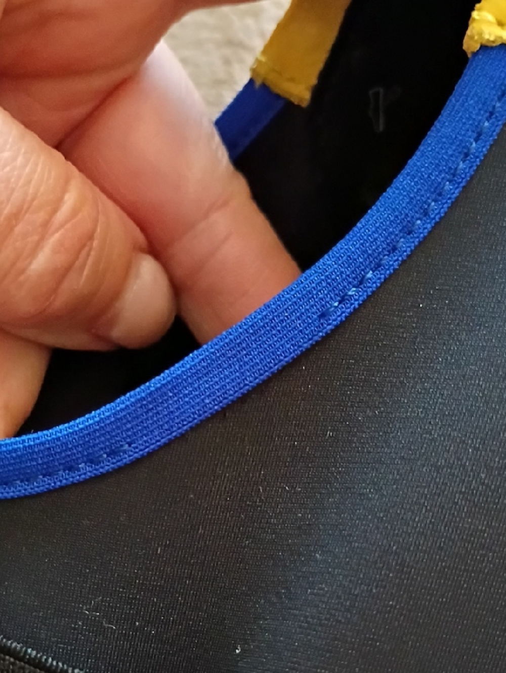 Arche Slip-On Sneakers in Black, Blue and Yellow - Picture 10 of 10